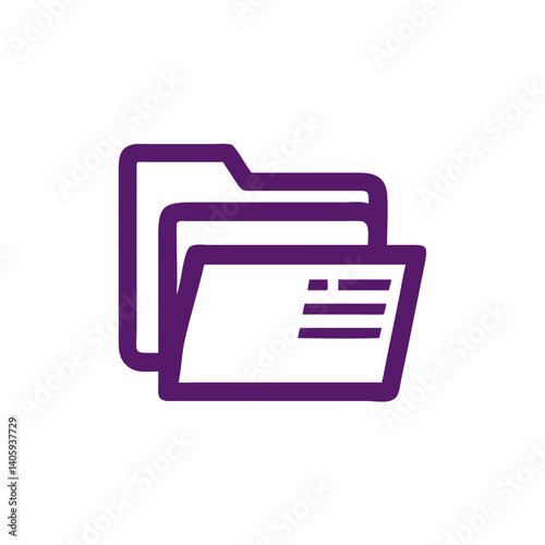 Digital File Management: A simplistic and clean illustration, representing the critical function of digital file management with a sleek folder.