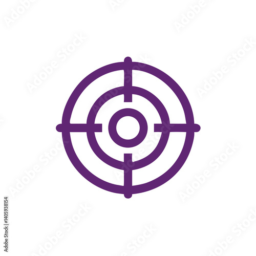 Bullseye Precision: A stark, minimalist representation of a bullseye, perfect for emphasizing focus, precision, and strategic targeting. The design conveys a sense of directness.