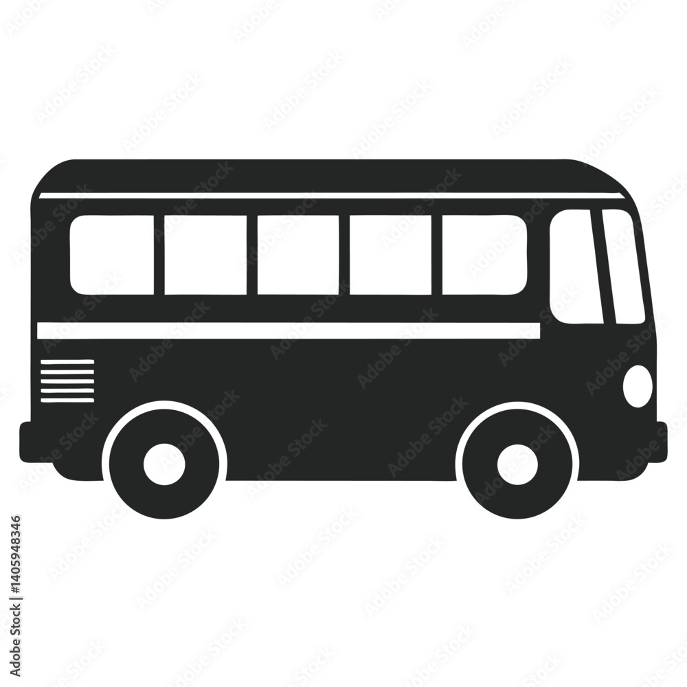 black silhouette public transportation side view black silhouette public transportation side view
