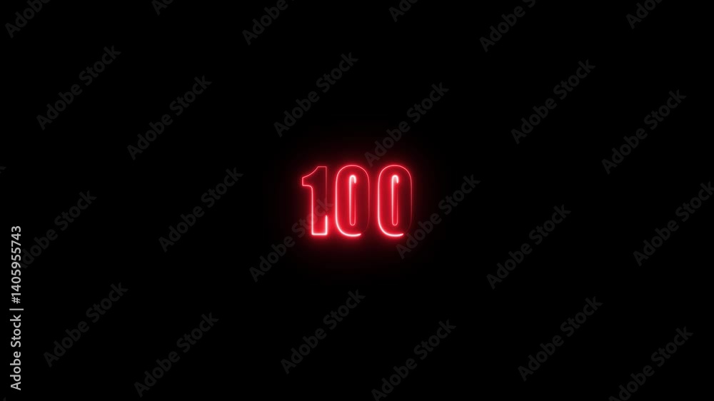 Abstract neon countdown 100 number text background , Abstract sports Light out technology and with number . Serial number, price, place and the best digital symbol Abstract neon countdown 100 number text background , Abstract sports Light out technology and with number . Serial number, price, place and the best digital symbol