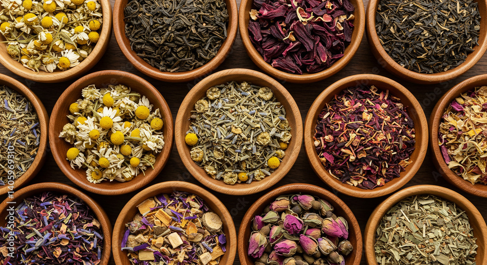 Aromatic Dried Flower Tea Blends Herbal Wellness Natural Ingredients Aromatic Dried Flower Tea Blends Herbal Wellness Natural Ingredients
