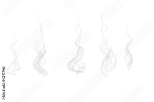 Obraz na płótnie Abstract Smoke Patterns on Black Background PNG w salonie
