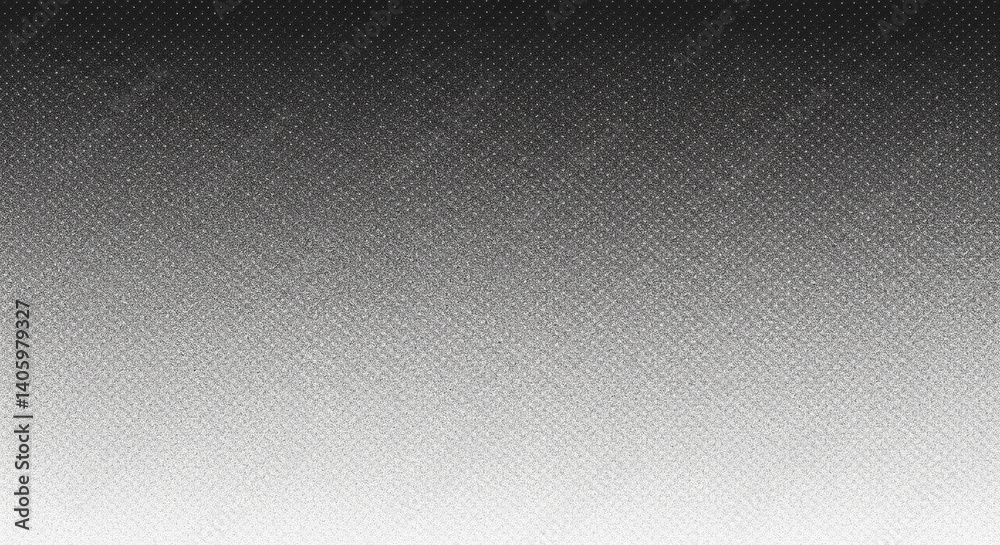 Naklejka premium Tekstura gradientu grunge noise. Brudne tło ziarna. Kropkowana nakładka półtonowa. Tapeta z piaskowym pyłem i zniszczonym wzorem. Wzór z brudnego żwiru. Czarno-biała losowa tekstura kropek na plakat, baner, stronę internetową