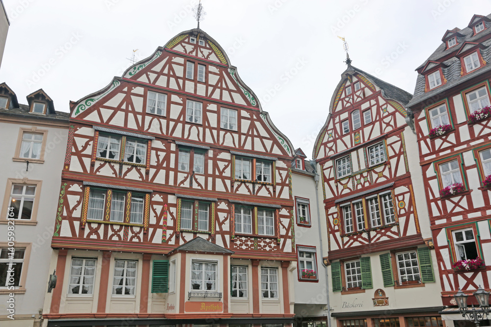 Fototapeta premium Street in Bernkastel-Kues in Germany