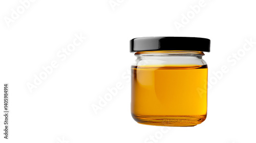 Obraz na płótnie Jar of honey isolated on a white background w salonie