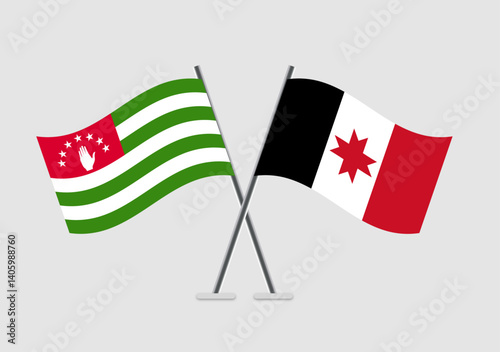 Abkhazia and Udmurtia vector flags minimal vector representation