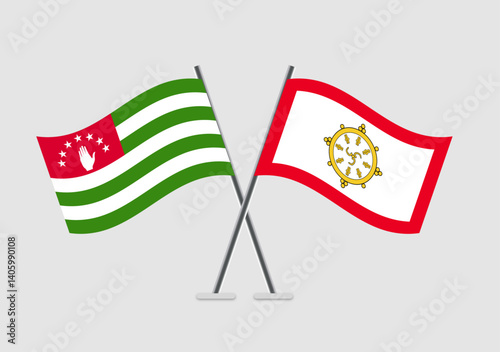 Abkhazia and Sikkim vector flags with minimal international design