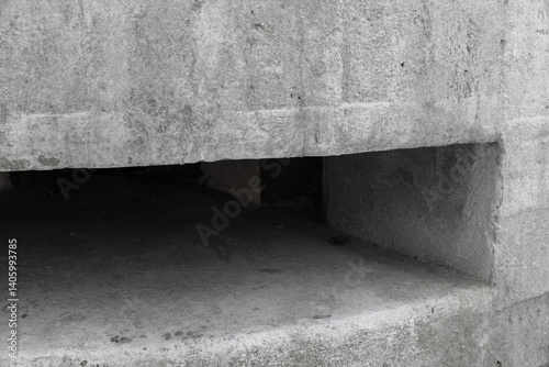 Obraz na płótnie Detailed image showcasing a textured concrete structure w salonie