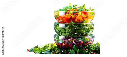 Balanced nutrition food icon abstract layered shapes symbolizing a wellrounded diet offering clean space for copy overlays on health and lifestyle themes, isolated transparent background, PNG CUT OUT photo