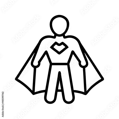 Free Download Superhero icon vector illustration, super hero symbol, comic character, hero silhouette, power sign - GFXLoad