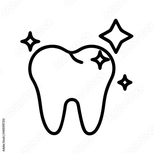 Tooth whitening dental care oral hygiene teeth cleaning and shining healthy tooth icon vector