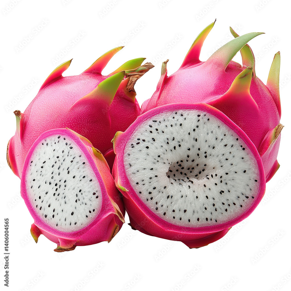 Dragon Fruit isolated on transparent background. Dragon Fruit isolated on transparent background.