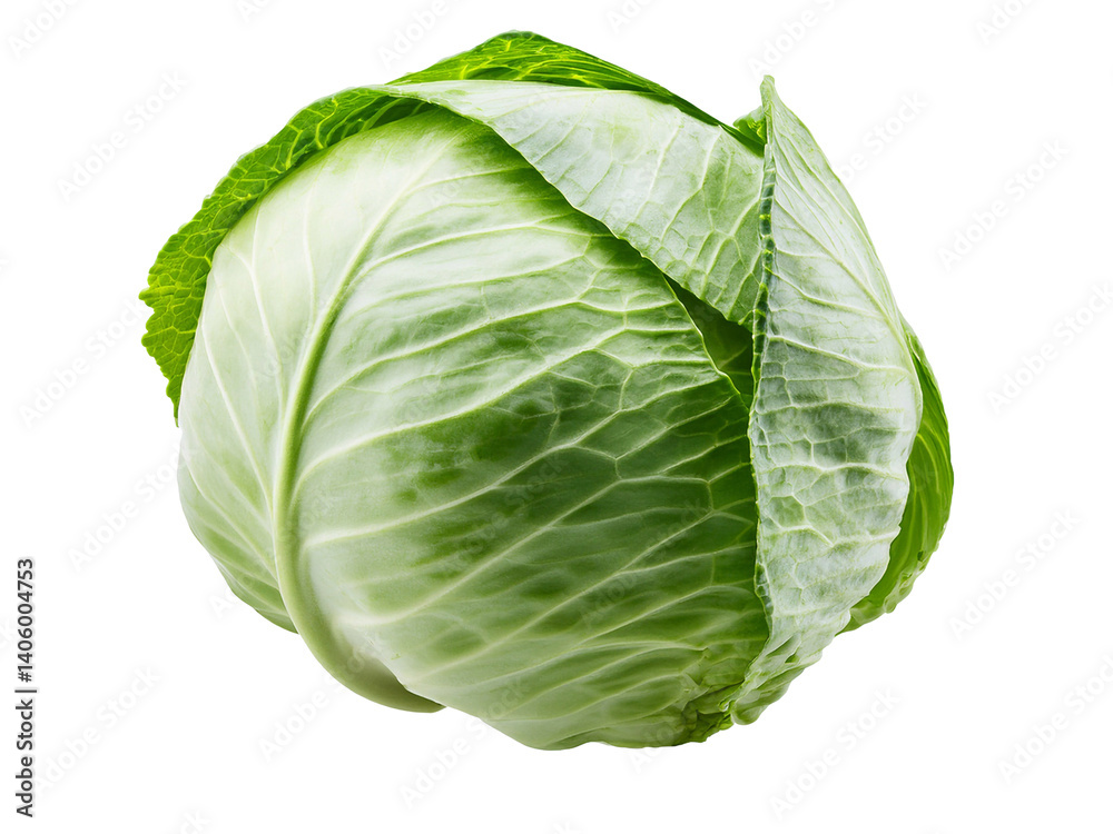 Fresh green cabbage isolated on transparent background Fresh green cabbage isolated on transparent background