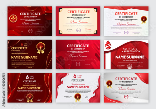 Modern employee of the month certificate