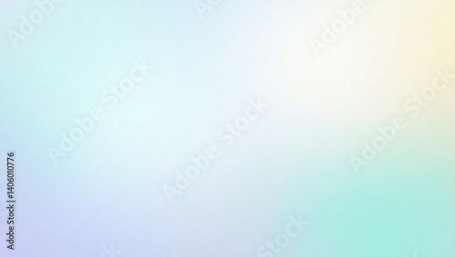 Pastel blue purple lilac lavender green turquoise agua teal yellow beige white abstract background. Color gradient ombre. Noise grain granular particle spray. Line wave. Light soft pale. Metallic foil