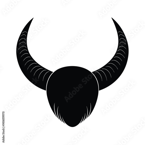 Isolated Devil Horns on White Background For Hallowen