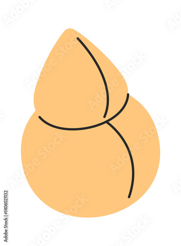 Foundation cushion sponge hand drawn