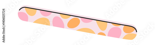 Manicure nail file hand drawn