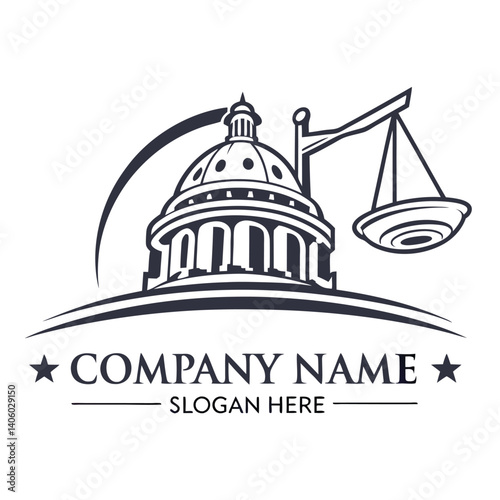 Justice and Law Firm Logo