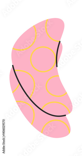Hand drawn skincare eye patch