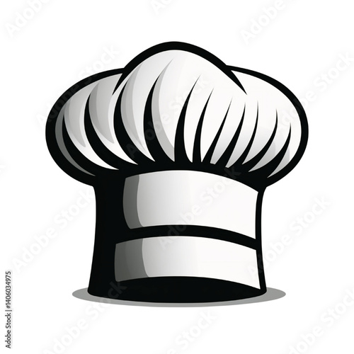 Obraz na płótnie Cartoon Chef Hat Icon for Culinary and Kitchen Use w salonie