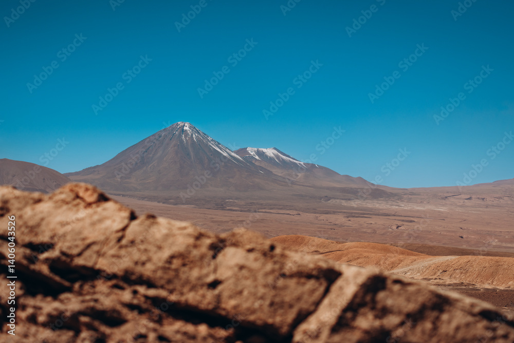 GeneView of Licancabur Volcano from Devil's Throat in the Atacama Desert - San Pedro de Atacama - Chilerated image GeneView of Licancabur Volcano from Devil's Throat in the Atacama Desert - San Pedro de Atacama - Chilerated image