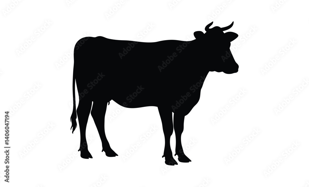 Cow silhouette, Silhouette of a cow, Cattle, Circuit, Farm, Bull, Black and white drawing by hand Cow silhouette, Silhouette of a cow, Cattle, Circuit, Farm, Bull, Black and white drawing by hand