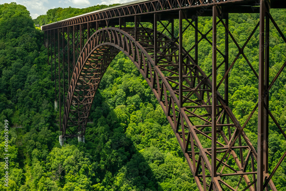 New River Bridge Spands Gorge in West Virginia