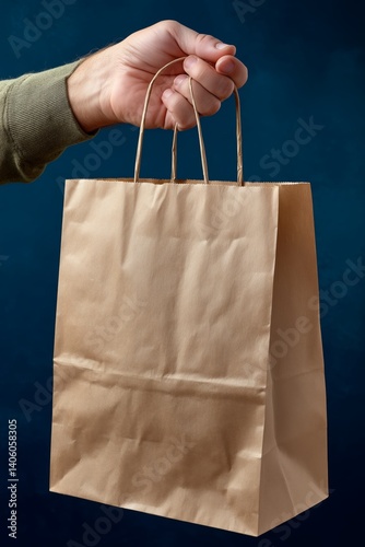 Geräumiger Einkaufswagen im Supermarkt voller Waren photo