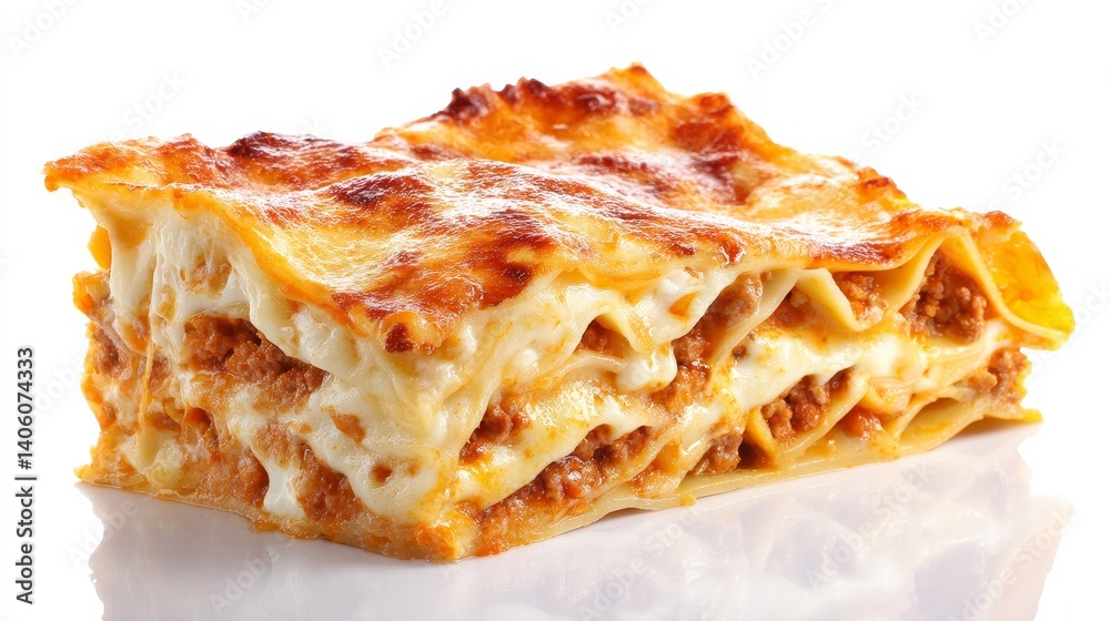 Delicious Layered Lasagna with Ground Meat and Cheese, Perfect for Family Meals and Gatherings, Showcasing the Comforting Nature of Italian Cuisine Delicious Layered Lasagna with Ground Meat and Cheese, Perfect for Family Meals and Gatherings, Showcasing the Comforting Nature of Italian Cuisine