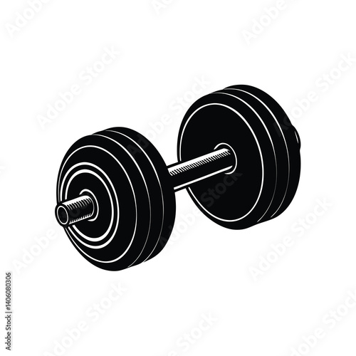dumbbell isolated on white background