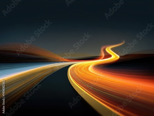 Dynamic light trails create...