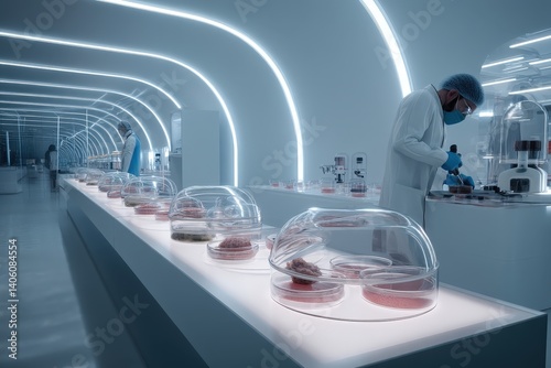 Laboratory interior with fu...