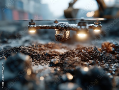 Close-up of a small flying ...