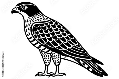 Northern Harrier Outline Vector