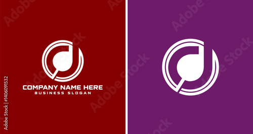 Creative letter d logo symbol