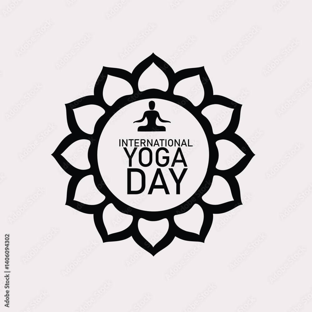 International Yoga Day Poster Woman Practicing Yoga Vector Design International Yoga Day Poster Woman Practicing Yoga Vector Design