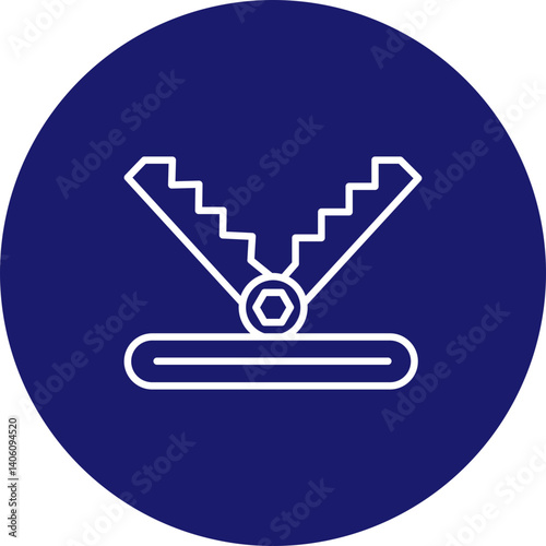 Trap  Vector Line Circle Icon Design