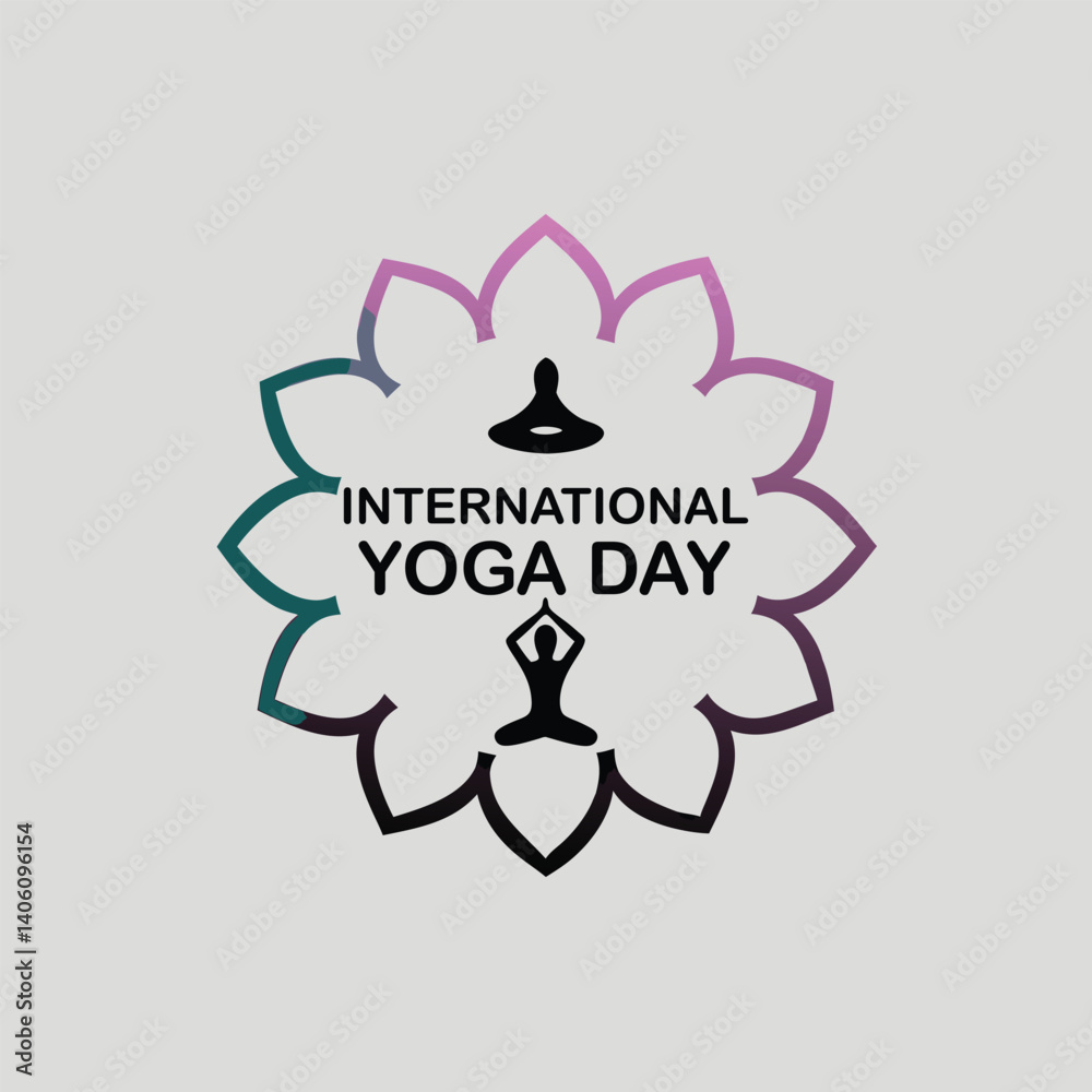 International Yoga Day Poster Woman Practicing Yoga Vector Design International Yoga Day Poster Woman Practicing Yoga Vector Design