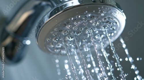 Plumber fixing a leaking showerhead in a bathroom. Featuring problem-solving and attention to detail