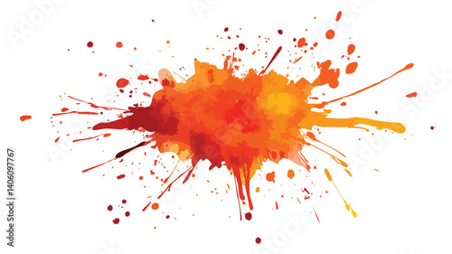 Dynamic Bursting Splatter Effect Vector Illustration