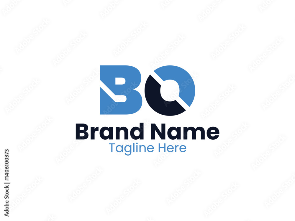 Creative modern initial letter BO logo vector Creative modern initial letter BO logo vector