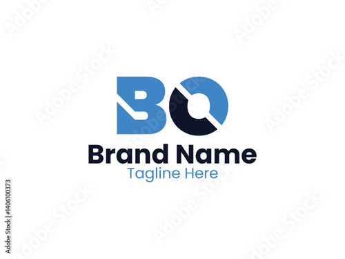 Creative modern initial letter BO logo vector