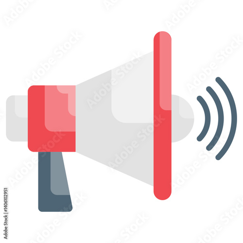 Announcing Important News MegaPhone Loudspeaker Broadcast Communication Icon