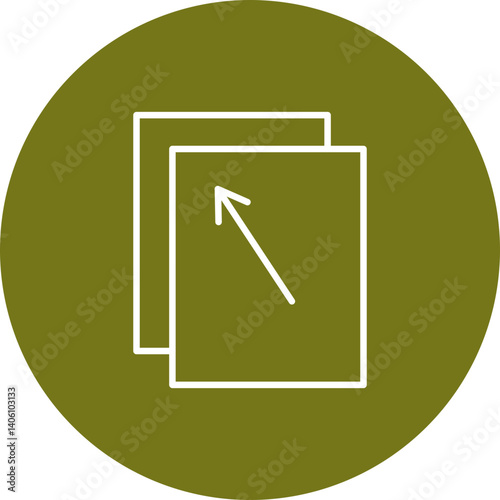 Duplicate  Vector Line Circle Icon Design