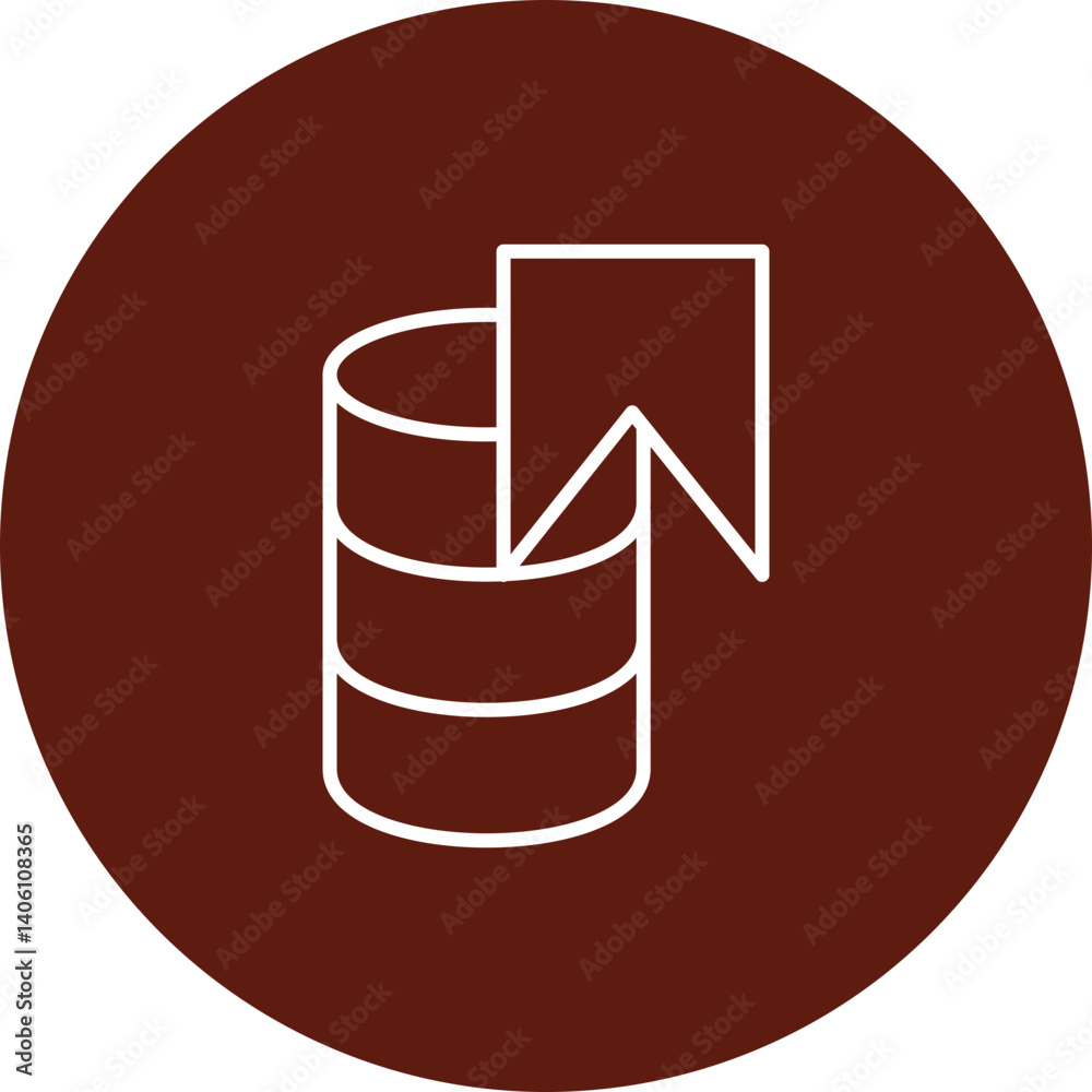 Save Data Vector Line Circle Icon Design Save Data Vector Line Circle Icon Design