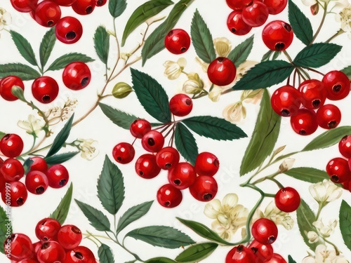 Wedding cards with red berries