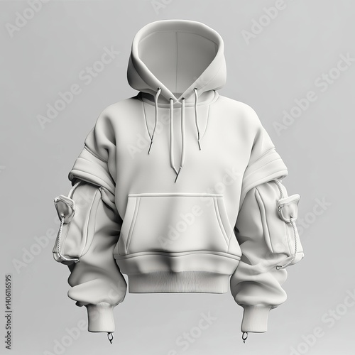 Trendy Unisex Hoodie: Stylish Streetwear & Comfortable Outerwear Apparel for Modern Fashion