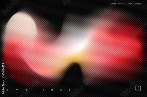 Vector mesh gradient background in soft pastel colors. Red and white Abstract fluid wave Ambience Modern landing page, banner, social media, cover, branding design