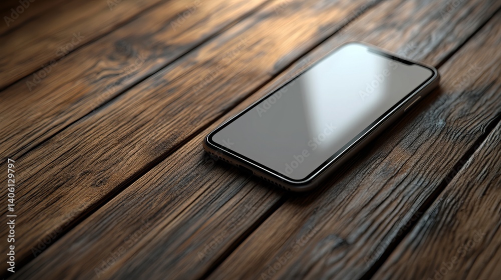 Modern Smartphone Mockup on Rustic Brown Wooden Tabletop Background Elegant Device Display Technology Showcase Premium Quality Modern Smartphone Mockup on Rustic Brown Wooden Tabletop Background Elegant Device Display Technology Showcase Premium Quality